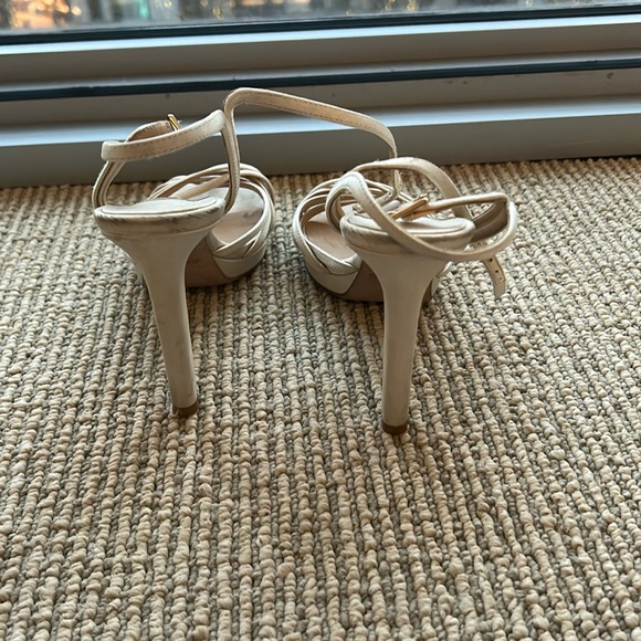 Jimmy Choo White Satin Heels Lilah 100 Satin Sandals - Wedding Bride Shoes - Picture 8 of 16